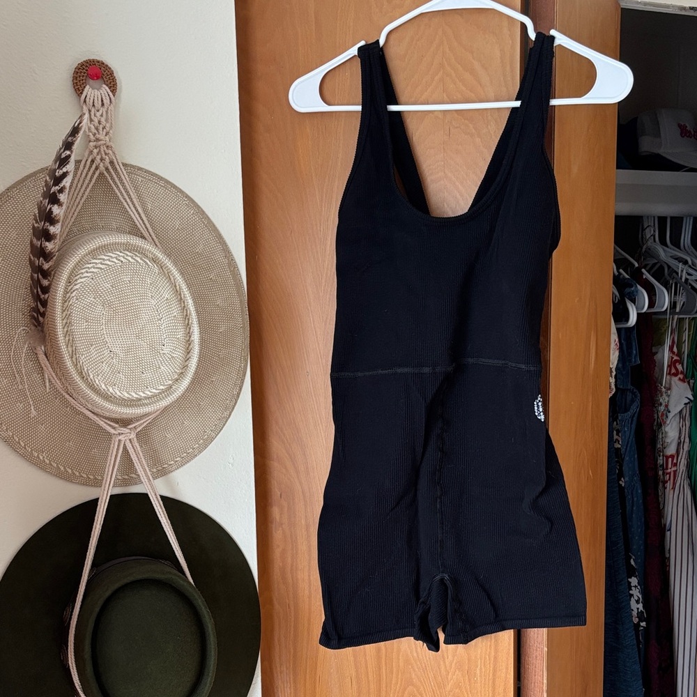 FP Movement by Free People Classic Black Romper